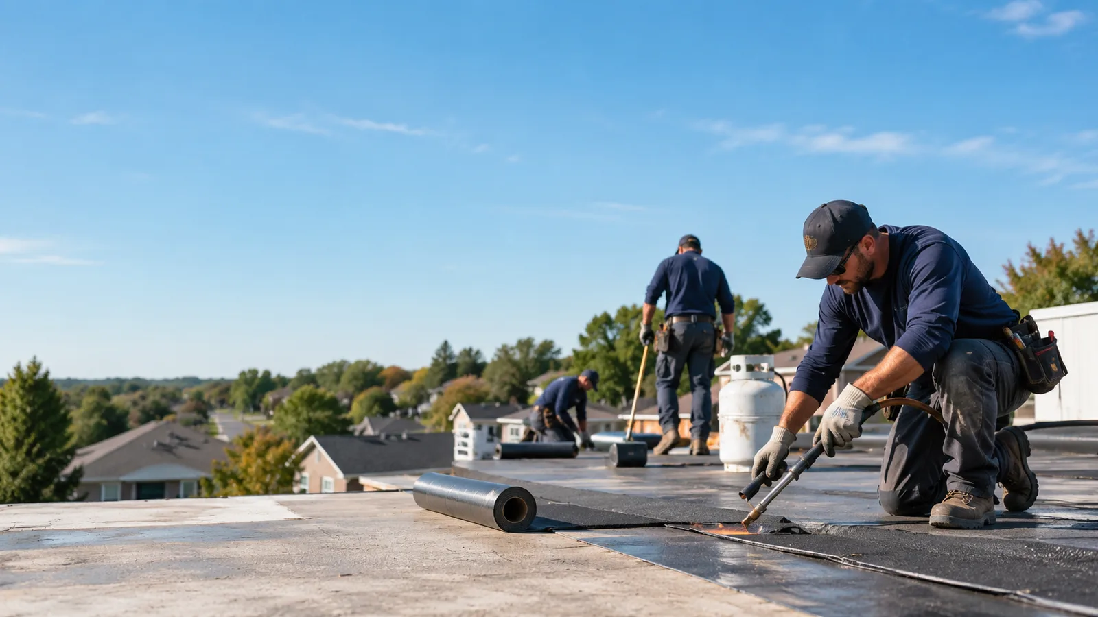 Flat Roof Leak Repair providers in Raymond, KS
